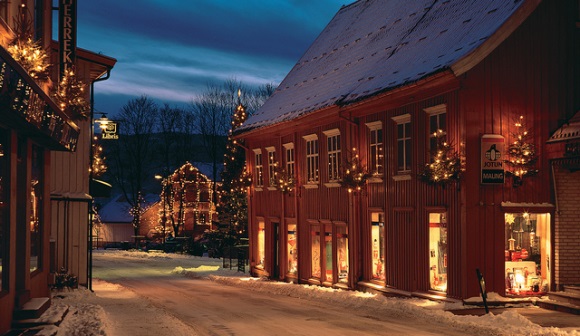 Tregaardens Weihnachtshaus in Drøbak